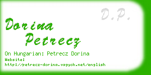 dorina petrecz business card